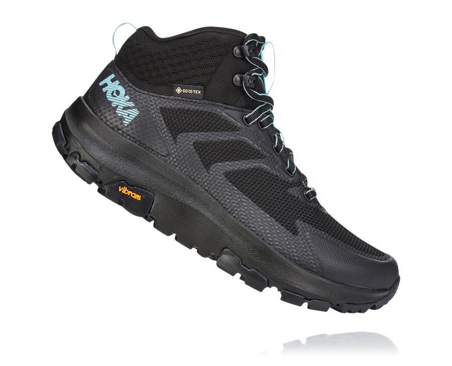 Hiking Boots Womens - Hoka One One Toa GORE-TEX - Black - HGECSUA-53